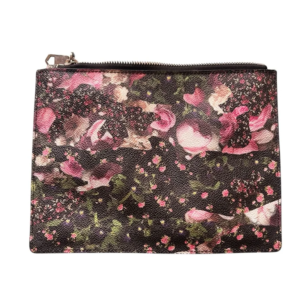 Givenchy Antigona Leather Floral Pouch/Clutch EUC Authentic - Picture 2 of 8